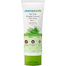 Mamaearth Tea Tree Pimple Control, Anti Acne Face Wash with Tea Tree & Salicylic for Oily & Acne-Prone Skin - 100 ml | Controls Oil to Prevent Pimples | Made Safe